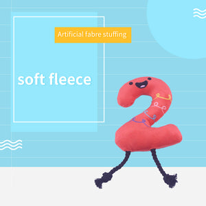 Aultruisme Soft dog toy number "2"