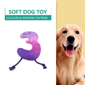 Aultruisme Soft dog toy number "3"