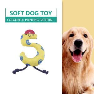 Aultruisme Soft dog toy number "5"