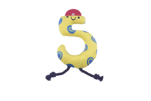 Aultruisme Soft dog toy number "5"