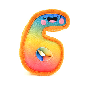Aultruisme Ombre Tough dog toy Letter 6 number Lore six