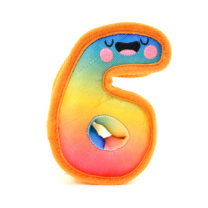 Aultruisme Ombre Tough dog toy Letter 6 number Lore six